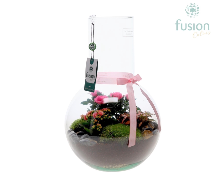 <h4>Green Bottle Suzanne Large met Moederdag arrangement</h4>