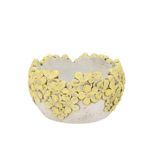 Dante Light Yellow Pot Bloom Oval 18x18x10cm Nm