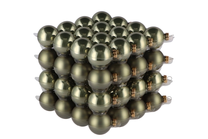 Glass Ball Granite Green 40mm P/64