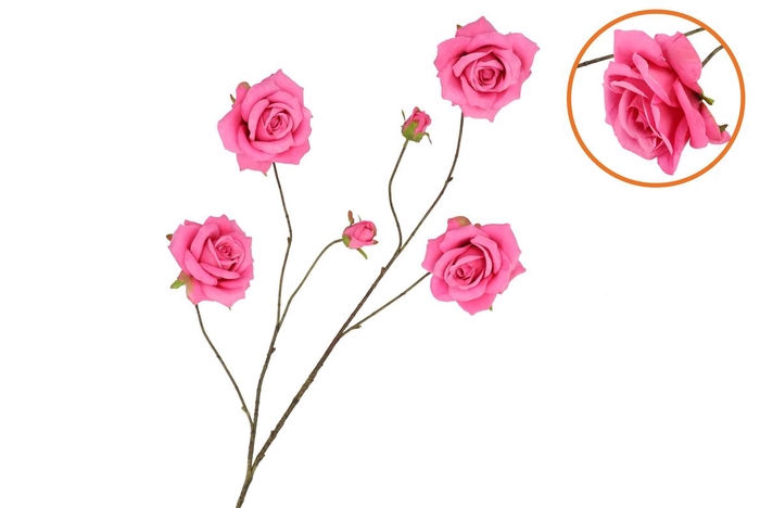 Silk Roses Wild Fuchsia 126cm Nm