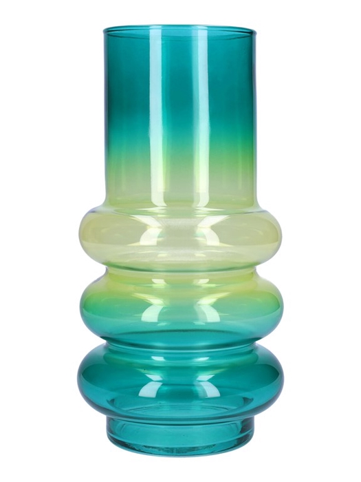 <h4>Vase Tess d10/13.6xh27 petrol/yello</h4>
