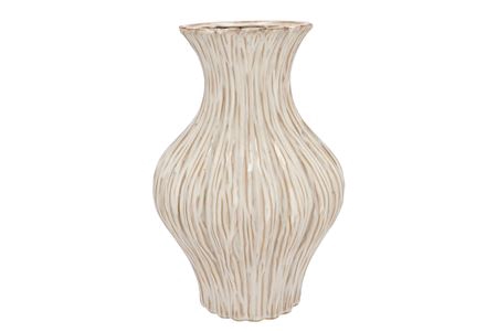 <h4>Lima White Vase Neck 27x27x41cm Nm</h4>
