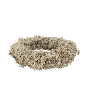 Nature Wreath Dry White Moss 40cm Nm
