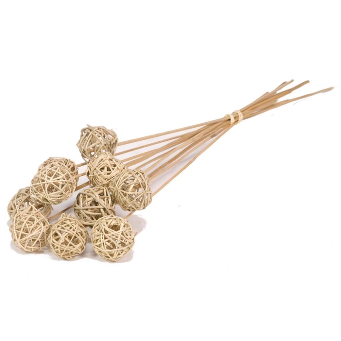 <h4>Brunch ball 5cm o/s 10pc SB natural</h4>