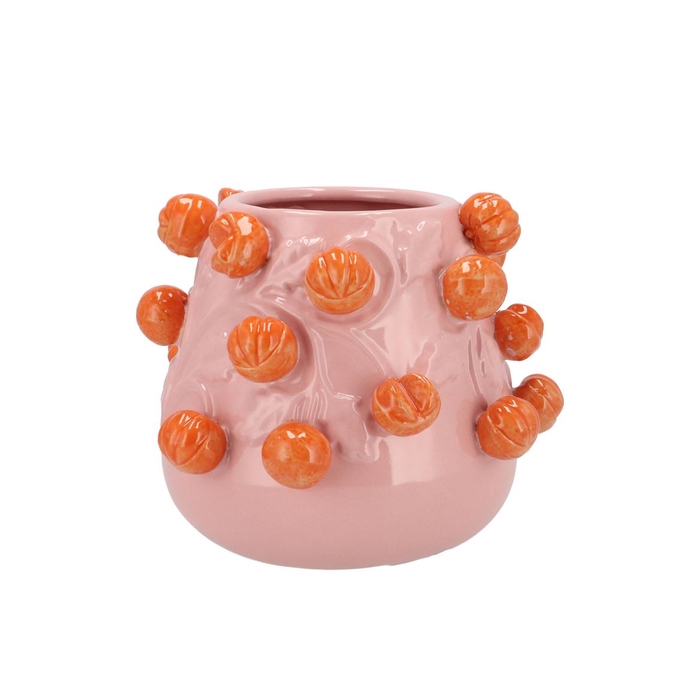 <h4>Fruit Mandarin Light Pink Pot 24x19cm</h4>