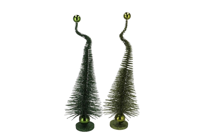 <h4>Sparkle Glitter Majestic Green Mix Tree Ass 60x20cm</h4>