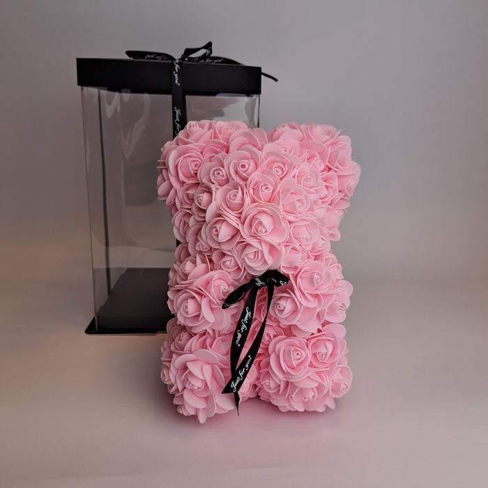Beer 25cm roze foamrose