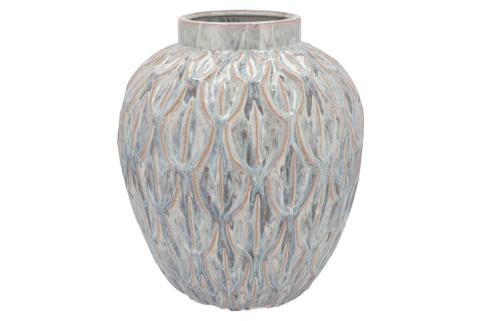 <h4>Inga Boa Grey Pot Active Glaze 31x31x35cm</h4>