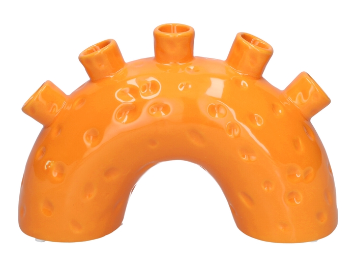 <h4>DF03-666844800 - Vase Tulor 24x8.5x15.3 orange</h4>