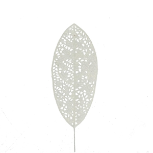 Christmas sticks 10cm Leaf glitter 14*6cm