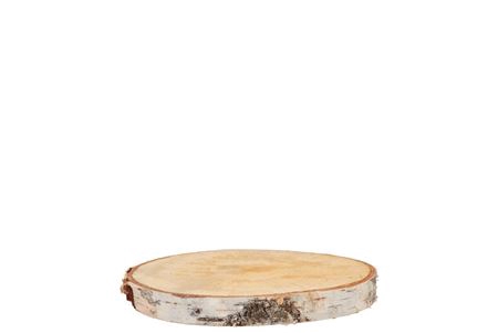 <h4>Nature Birch Slices Round D15-19cm X 2 Cm</h4>