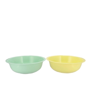 Zinc Basic Pastel Green/yellow Bowl 32x10cm Nm