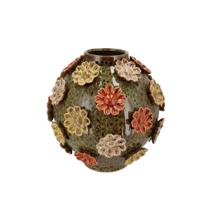 Riva Wild Green Vase Bol Flower 33x33x35cm