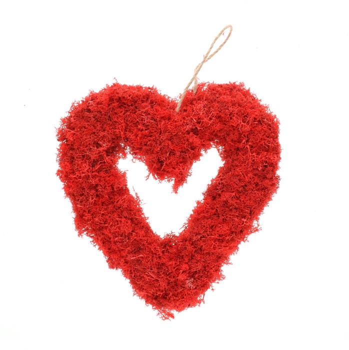 <h4>Wedding Heart reindeer moss d30*5cm</h4>