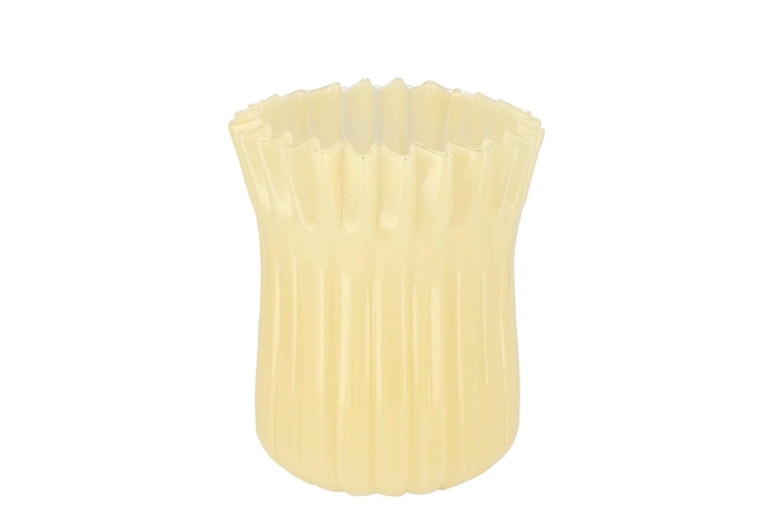 Imke Lemon Vase Milky 18x18x23cm