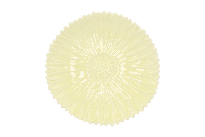Bloom Daisy Plate Yellow 24x24x4cm Nm