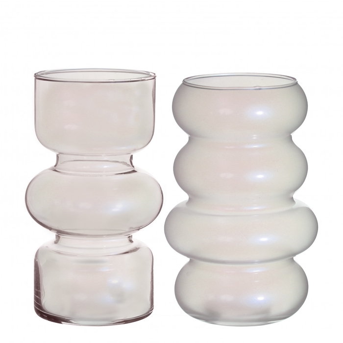 <h4>Glass Twin vase d10*18cm</h4>