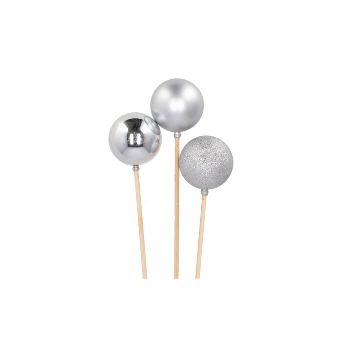 <h4>Pick Shine Ball Silver Glitter/shiny/matt 6x50cm P</h4>
