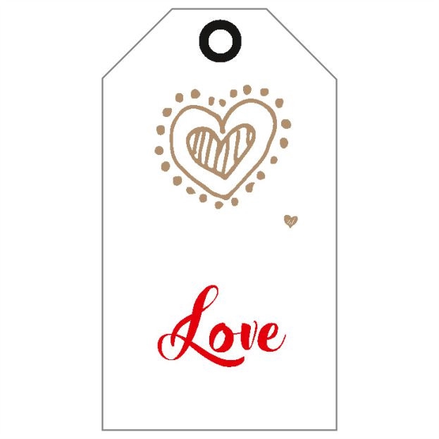 <h4>Kaart 5*9cm x20 Love</h4>