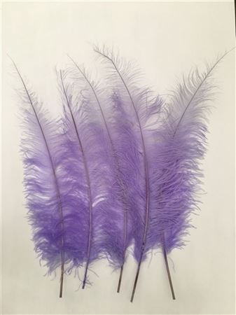 Feather Ostrich Feathers 55cm 5 Pcs Lilac