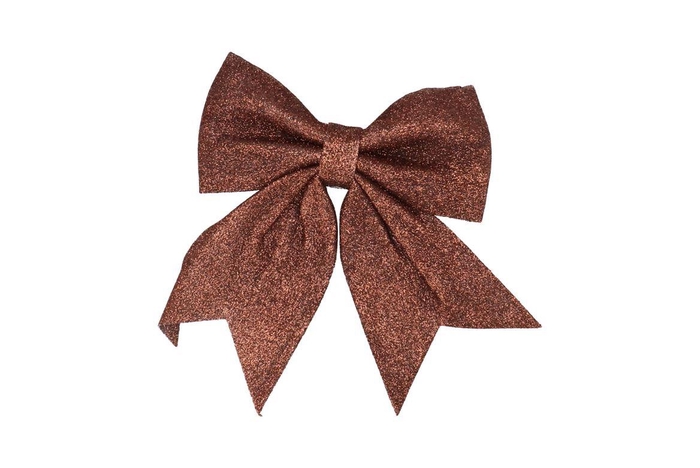 <h4>Deco Shine Bow Scottish Copper 19x24cm Per 2</h4>