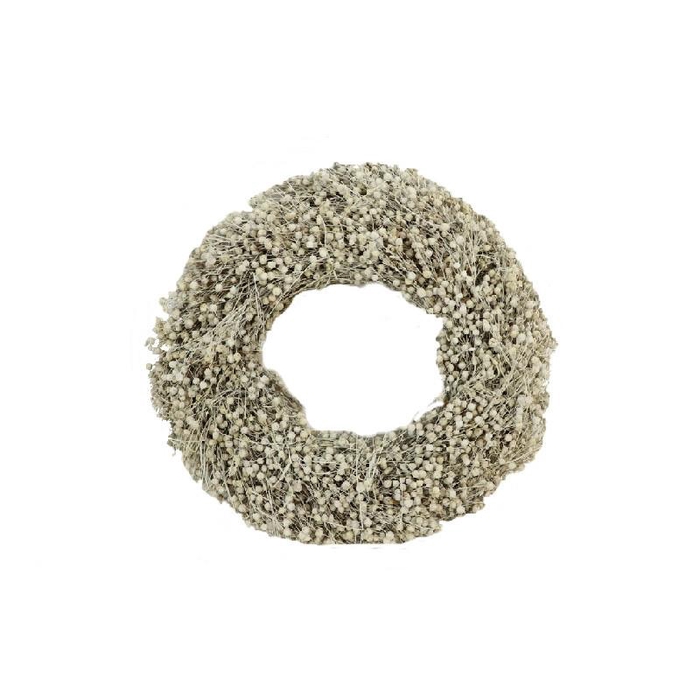 <h4>Wreath d40cm Flax</h4>