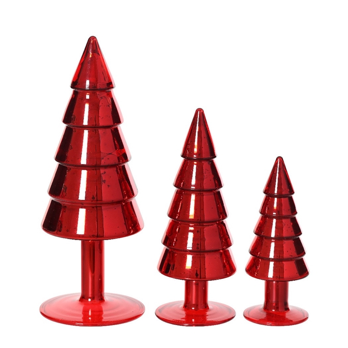<h4>Kerst Boom glas S/3 d08*21cm</h4>