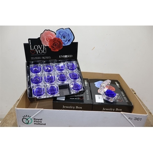 Preserved Roses In Box Blue