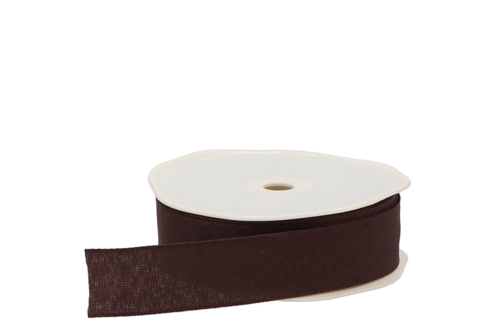 <h4>Ribbon Textile 76 Dark Brown 20mx25mm Nm</h4>