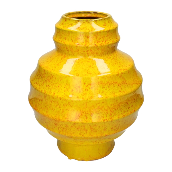 <h4>Vase Livia d18\\34.5xh41.5 yellow</h4>