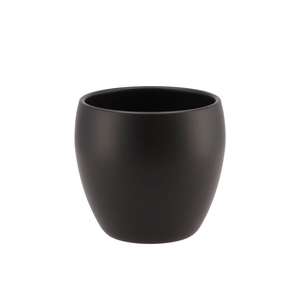 Vinci Matt Black Flower Pot 14x13cm