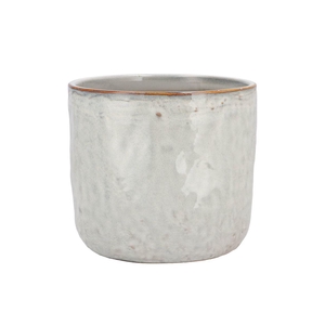 Iron Stone White Glazed Pot 21x19cm