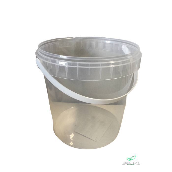 <h4>EMMER D133MM TRANSPARANT MET DEKSEL 1180ML 1PC</h4>