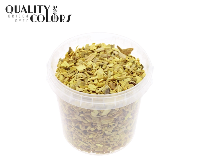 Wood chips 1 ltr bucket Yellow
