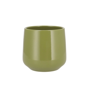 Ceramic Orchid Pot Berlin Amazone Green 14cm