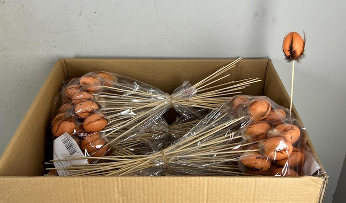 Stick Egg+Feather Brown