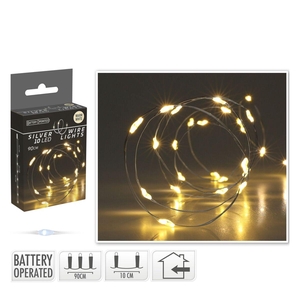 LED draad 10L 90cm incl.batt.