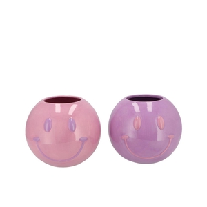 Smiley Dreamy Purple Mix Vase Ass 15x15x12cm Nm
