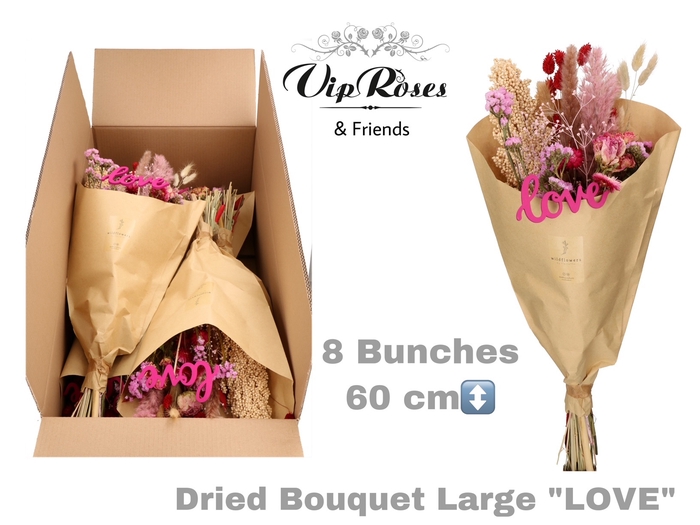 DRIED BOUQUET LARGE LOVE
