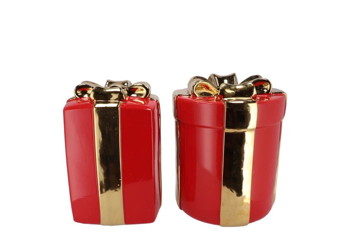 Joy Jolly Red Vase Present 16x20cm