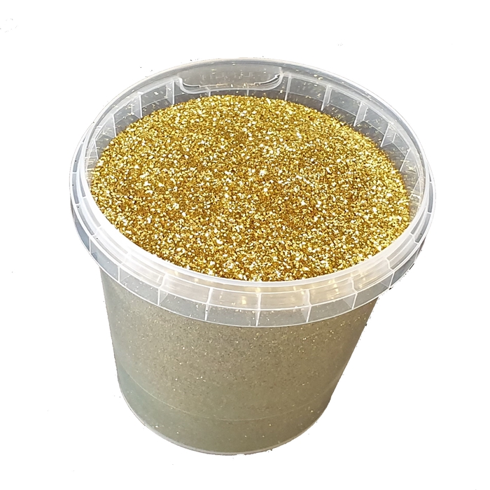 Glitters 400gr in bucket Gold