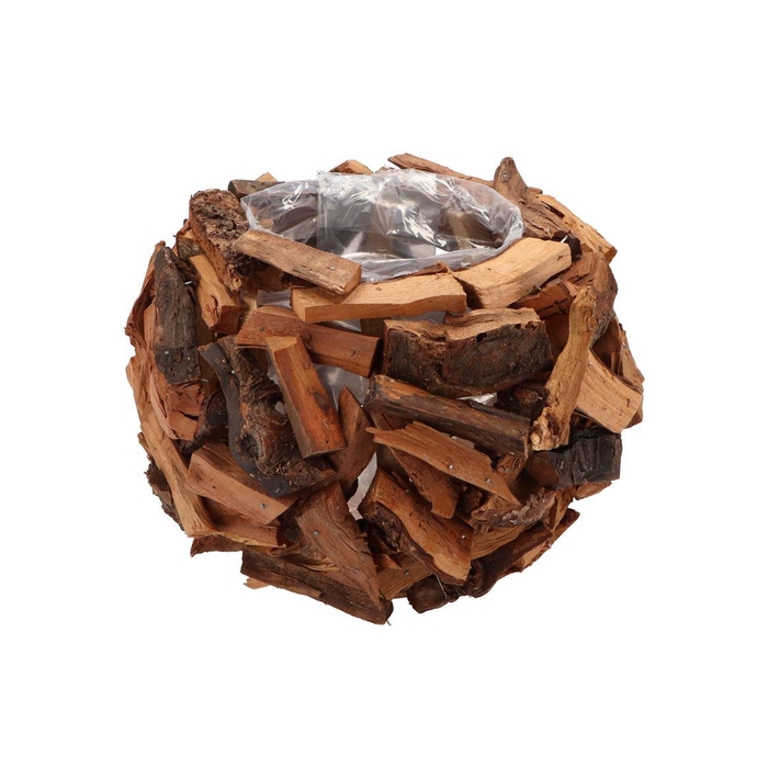 <h4>Nature Planter Driftwood Pot Natural 25x16cm</h4>