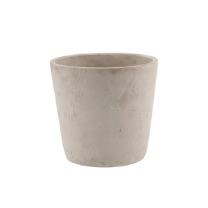 Concrete Grey Pot Round Grey 17x16cm