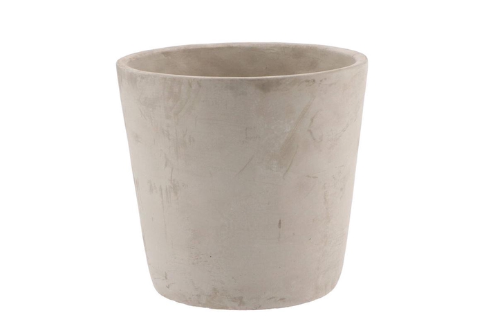 <h4>Concrete Grey Pot Round Grey 17x16cm</h4>