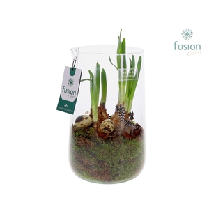 Green Bottle Deline Large met Pasen arrangement