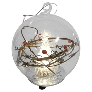 DF12-GF-15170 - Ball tree inside 10cm warm w 1led b/o