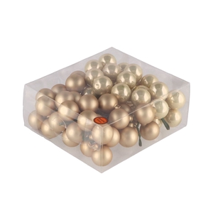 Glass Ball Combi Champagne 30mm P/72