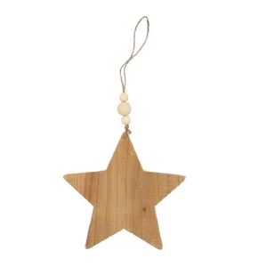 Christmas natural Hanging star 15cm