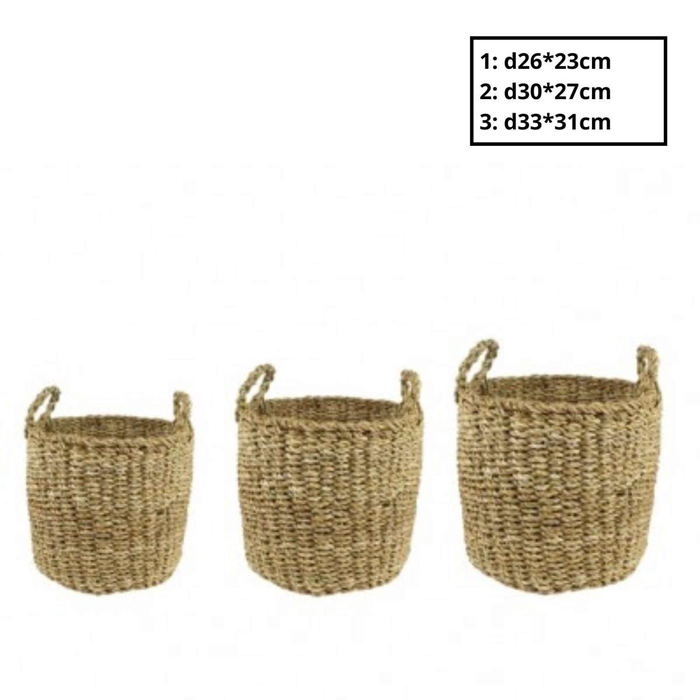 <h4>Basket sets Joris pot S/3*d33*31cm</h4>