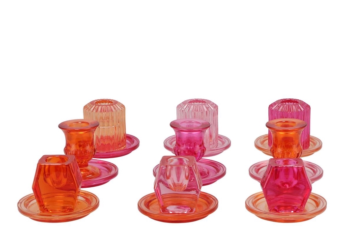 <h4>Bicolore Candle H Orange Mix Ass P/1 8,5x6,5cm</h4>